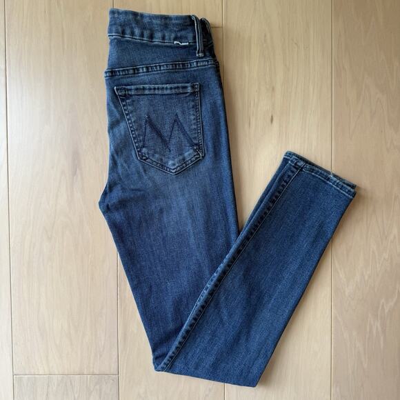 Mother Looker Jeans Women's 25 Blue High Waisted Medium Wash Boho Party New York - Picture 2 of 9